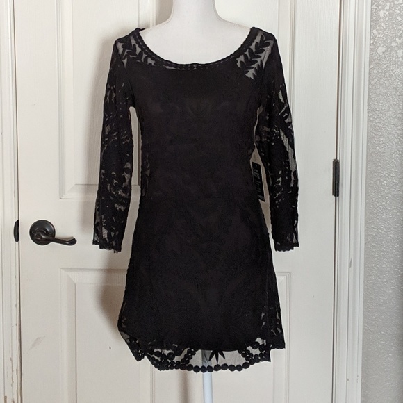 Express Dresses & Skirts - NWT Express Black Lace Dress Size Small